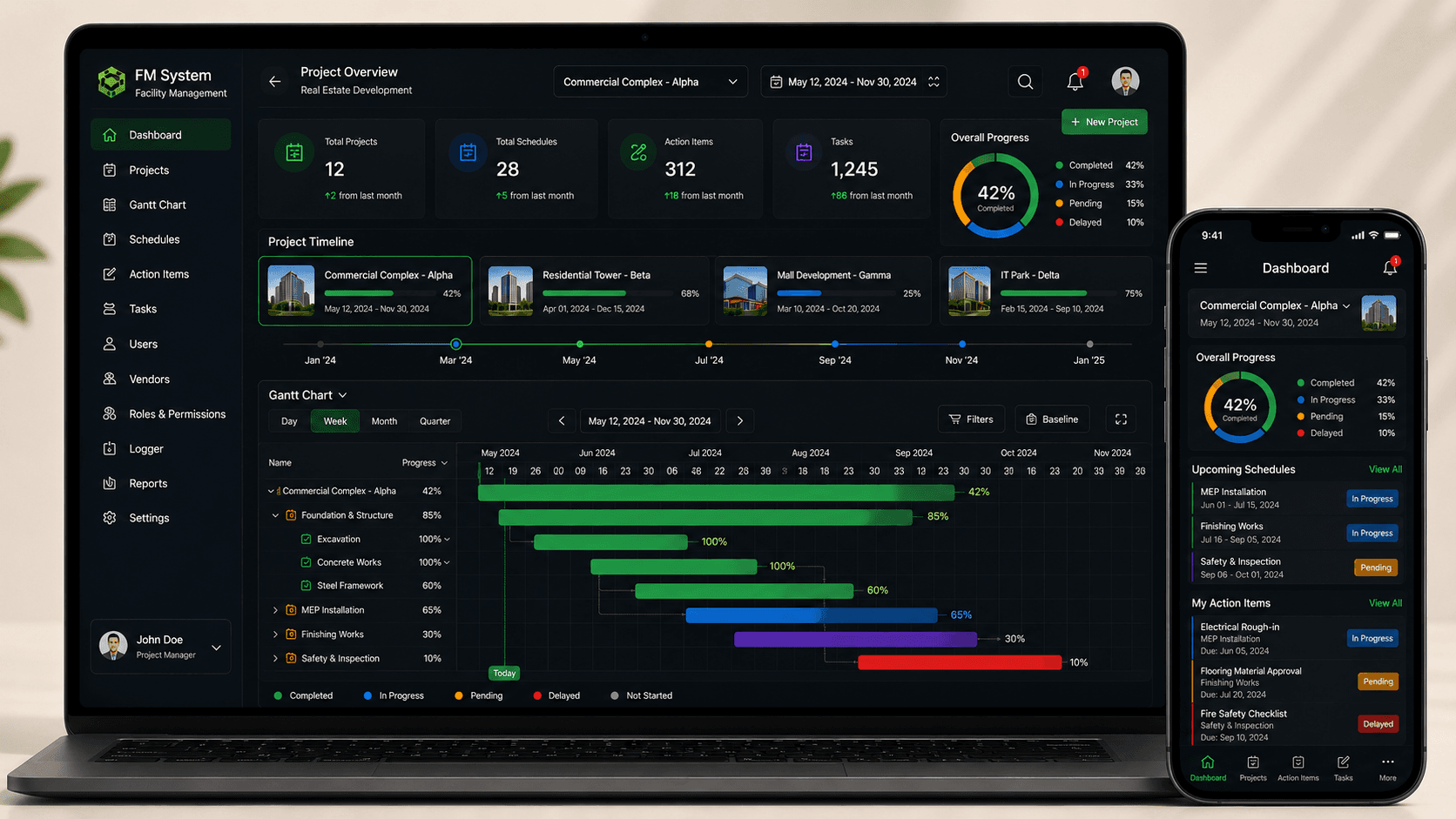 Facility Management System project preview