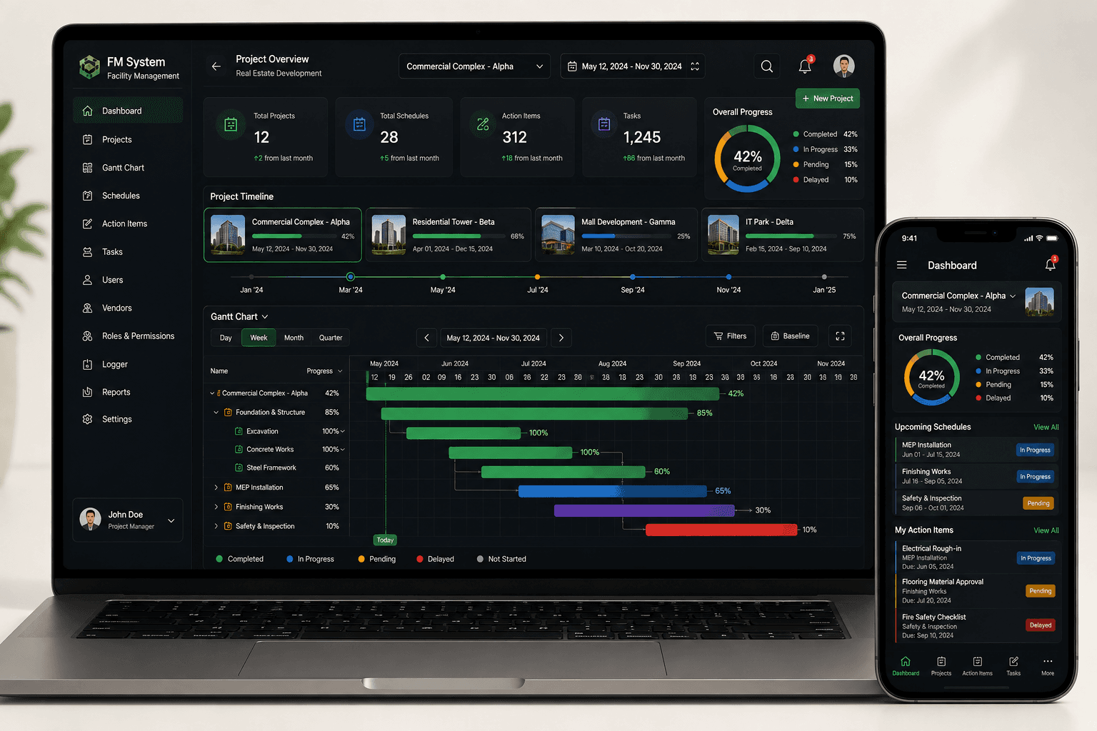 Facility Management System screenshot 1